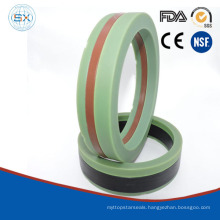 Female and Male Adapters in Fabric Reinforced Nitrile and Nylon Vee Packings Sets